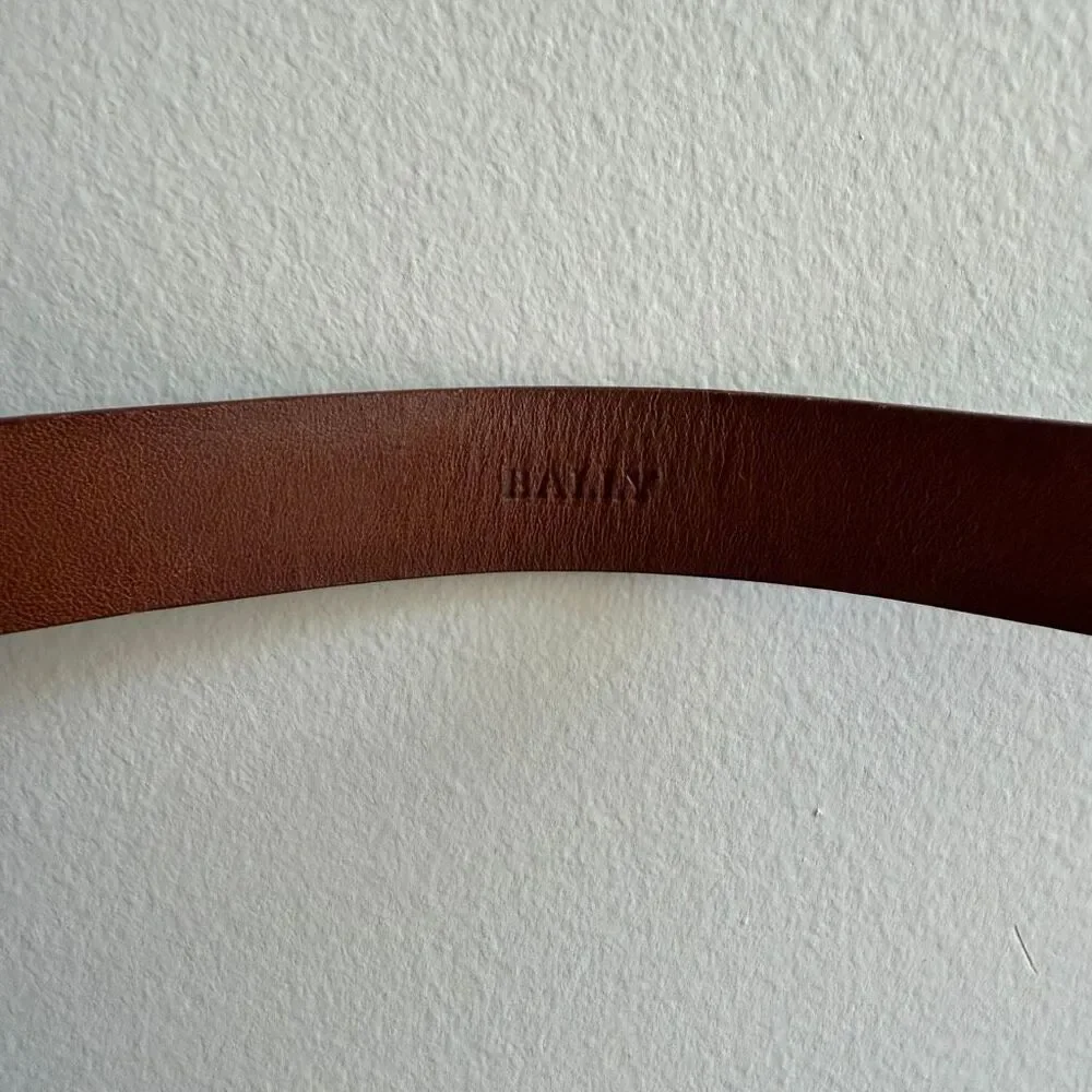 Bally Women’s Genuine Alligator Leather Skinny Belt 75
